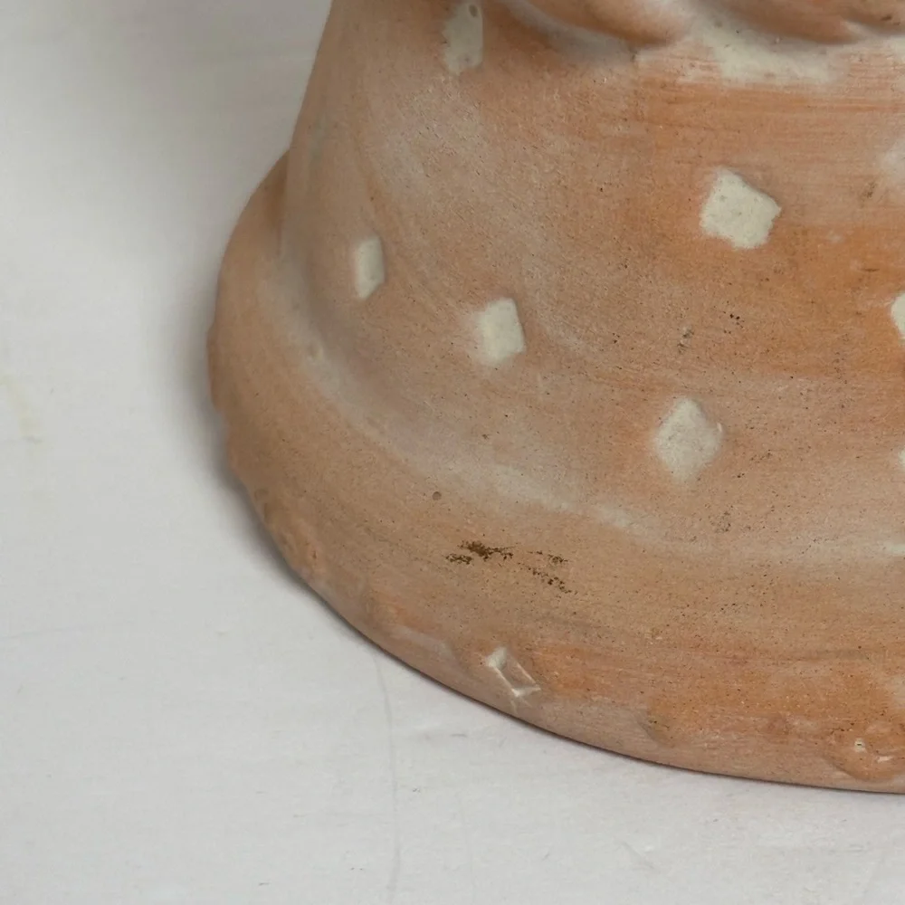 Terracotta Seaside Santa Bell with Starfish